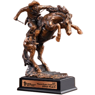 Western trophy on sale