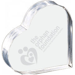 Personalized Acrylic Heart Trophy