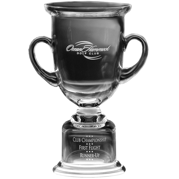 Crystal Trophy Cup of Praise, Personalized Crystal Cup Trophy