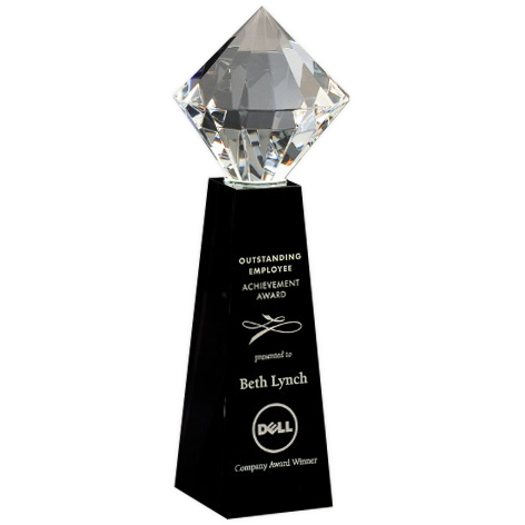 Black Diamond Crystal Trophy