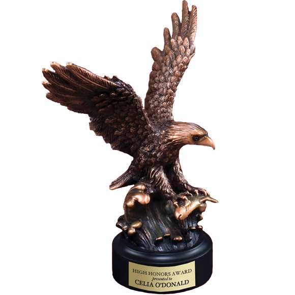 Eagle Branch Trophy | Large Bronze Eagle Trophy | Paradise Awards